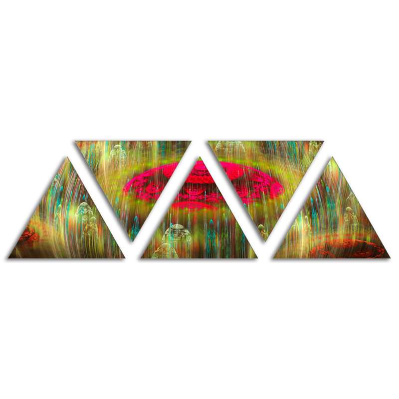 East Urban Home Yellow World Of Infinite Universe Graphic Art Print Multi Piece Image On Wrapped Canvas Wayfair