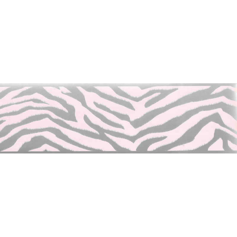 Zoomie Kids Tryon Abstract Zebra Print 15 L X 6 W Wallpaper Border Wayfair
