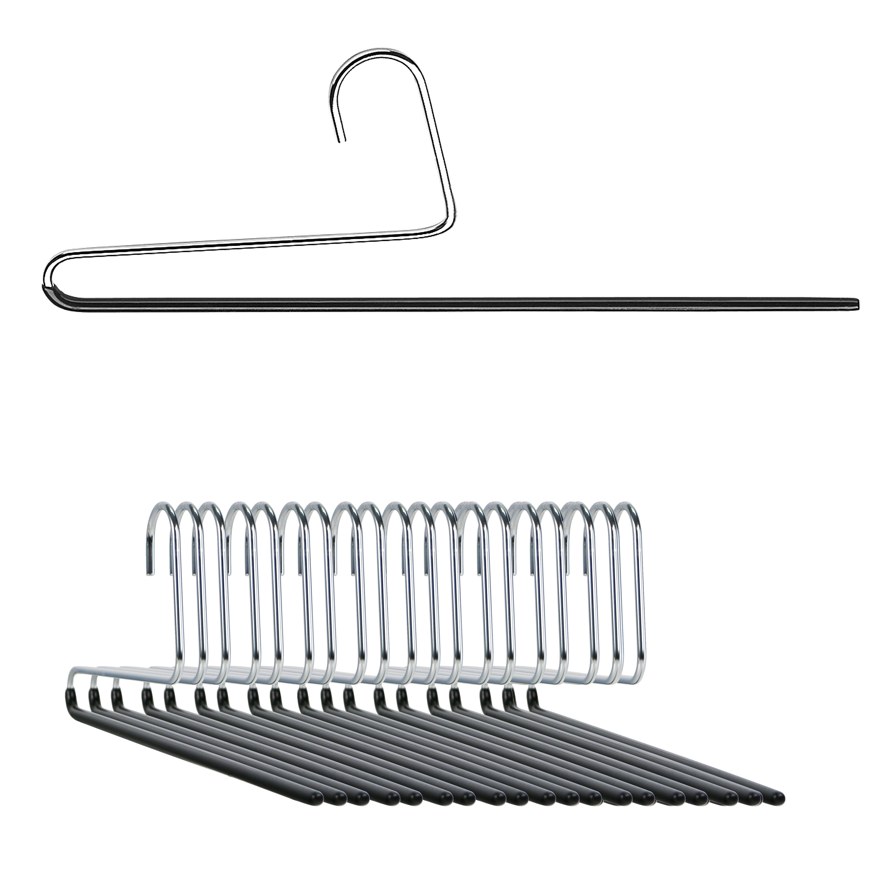 Mawa Metal NonSlip Standard Hanger for Skirt/Pants Wayfair