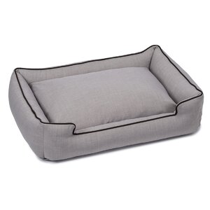 Callen Textured Linen Lounge Dog Bed