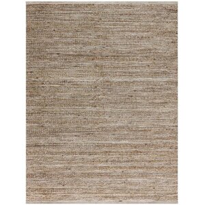 Lantz Flat-Weave Brown Area Rug