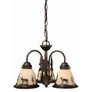 Go to store & view more images Ponte 3-Light Shaded Chandelier by Loon Peak