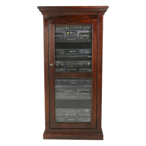 Audio Cabinet With Gl Doors Wayfair