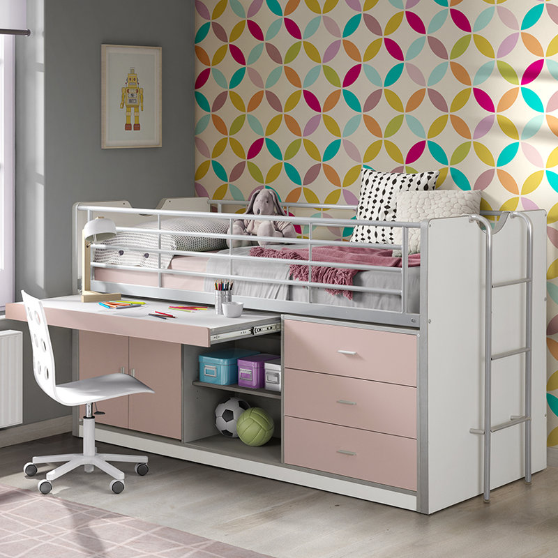 Isabelle Max Halbhochbett Briggs Mit Schreibtisch 90 X 200 Cm