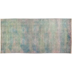 One-of-a-Kind Vibrance Hand-Knotted Blue Area Rug