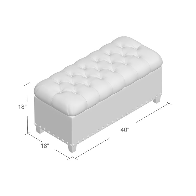 Henderson Upholstered Storage Bench & Reviews Joss & Main