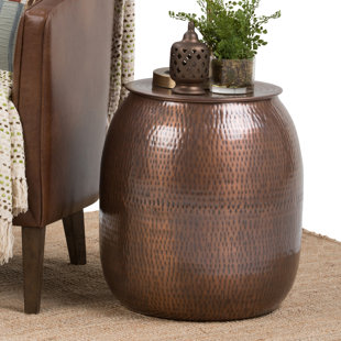 Go to store & view more images Cavett Metal Storage End Table by World Menagerie