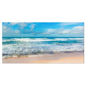 Indian Ocean Panoramic View Photographic Print on Wrapped Canvas