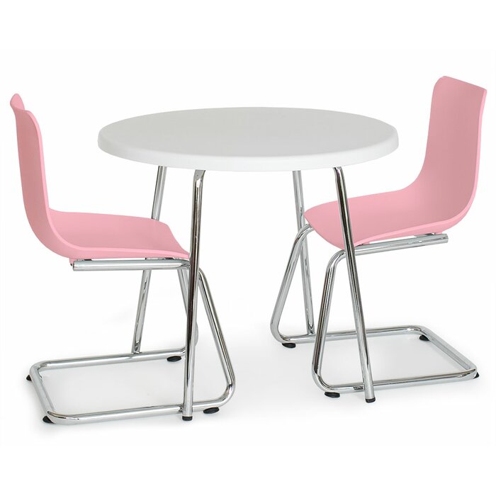 Little Modern Kids 3 Piece Writing Table And Chair Set