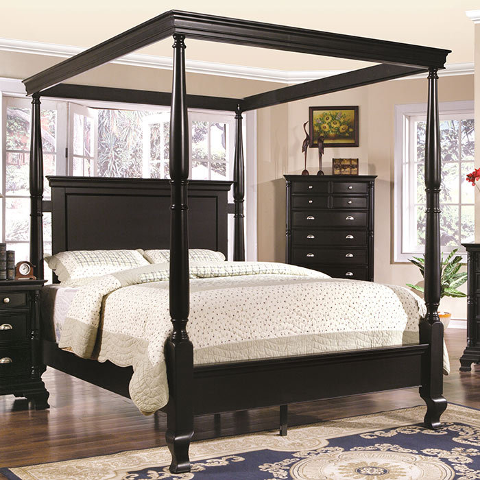Canora Grey Ardnaglass Queen Solid Wood Canopy Bed & Reviews Wayfair.ca