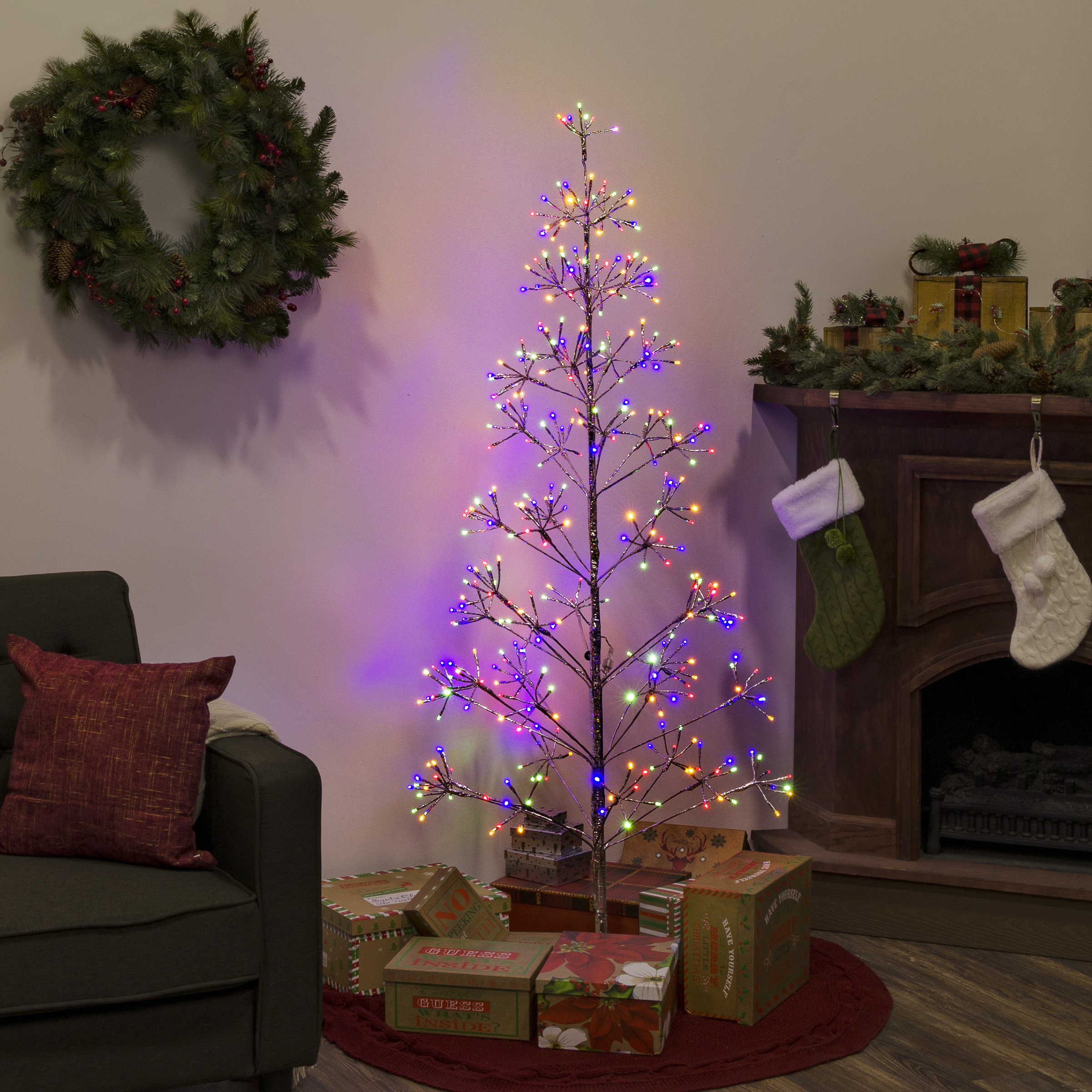 The Holiday Aisle Light Glo Santa Lighted Display 