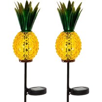 Details about   1/2PCS LED Pineapple Hanging Lights Warm White Garden Solar Powered Outdoor 