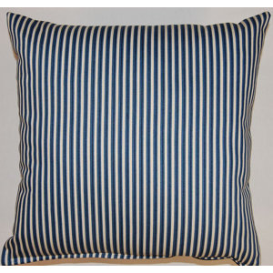 Cornell Indigo Cotton Throw Pillow