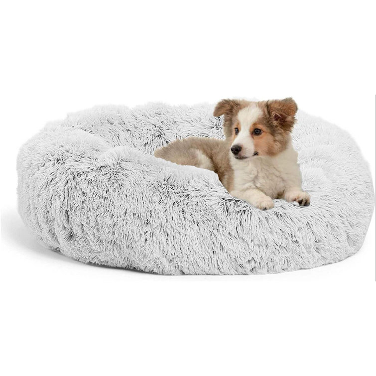 medium round dog bed