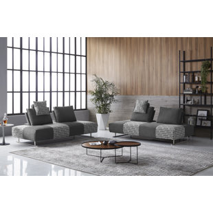 Cribbs Modern Houndstooth Modular/Sleeper Sectional by Brayden Studio Reviews
