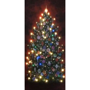 Indoor LED Happy Christmas Tree Graphic Art