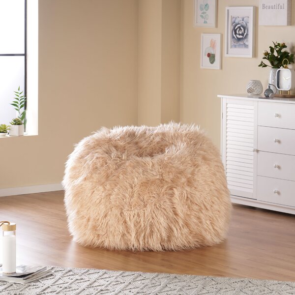 fluffy small bean bag