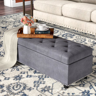 Go to store & view more images Three Posts Arehart Storage Ottoman