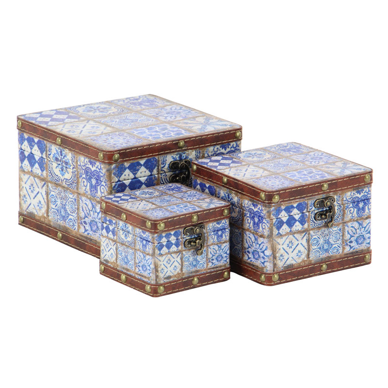 Bloomsbury Market Causby 3 Piece Decorative Box Set Wayfair Causby 3 Piece Decorative Box Set