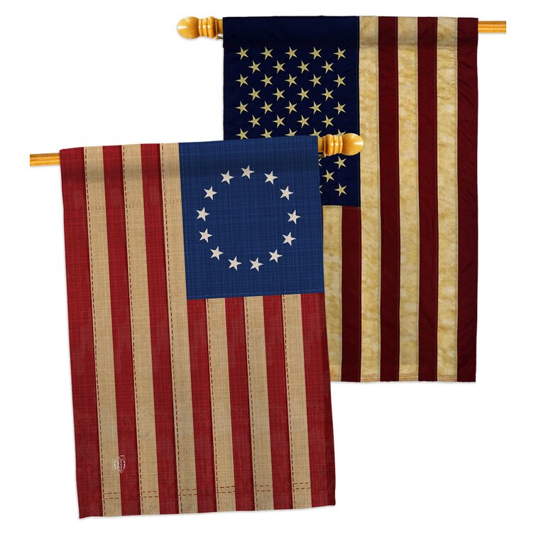 Betsy Ross-Americana Historic Garden Yard Banner House Flag 