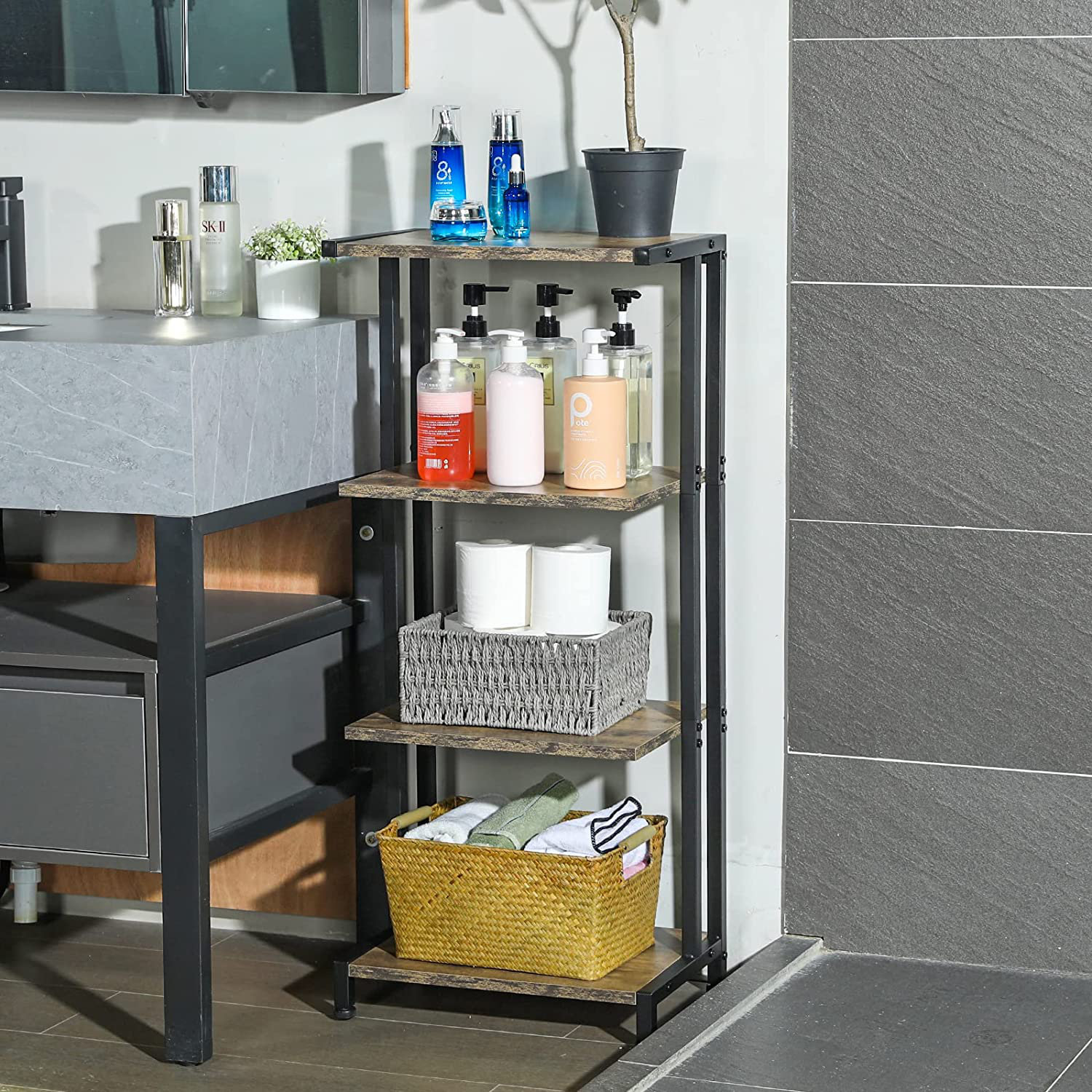 17 Stories Freestanding Bathroom Shelves Wayfair
