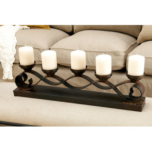 3 Candle Candelabras Wayfair Five Candle Centerpiece Candelabra