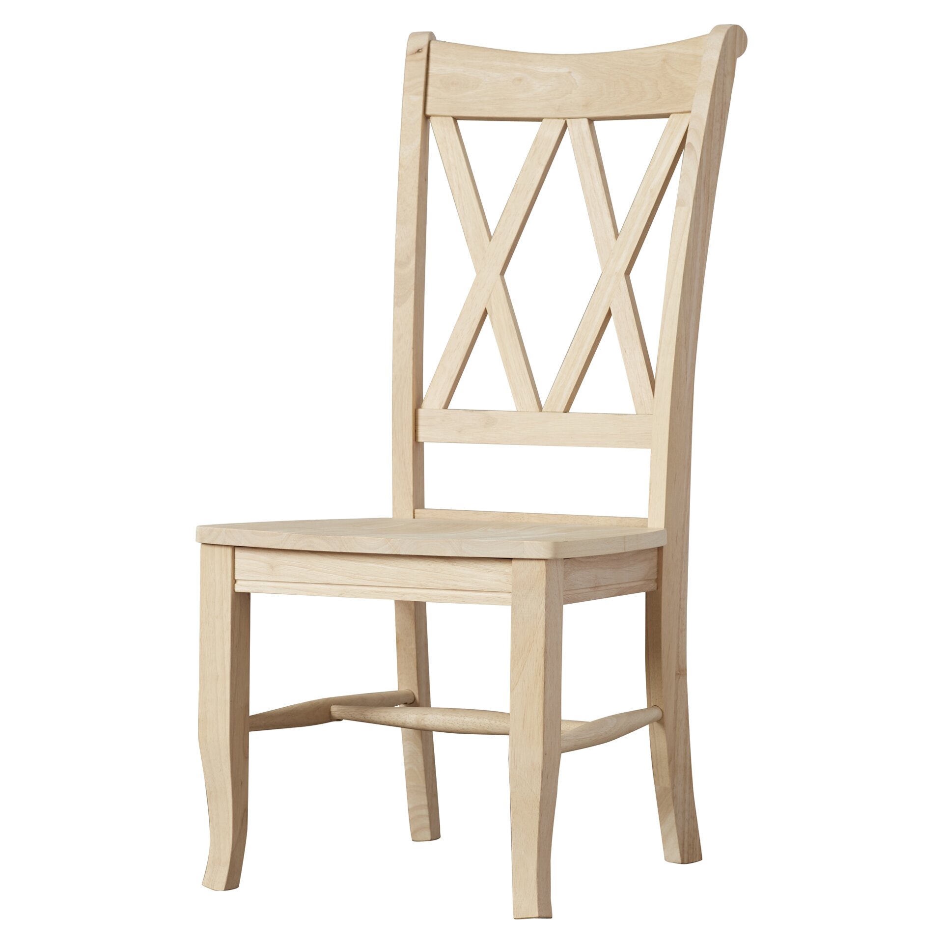 August Grove Imogene Cross Back Solid Wood Dining Chair & Reviews | Wayfair