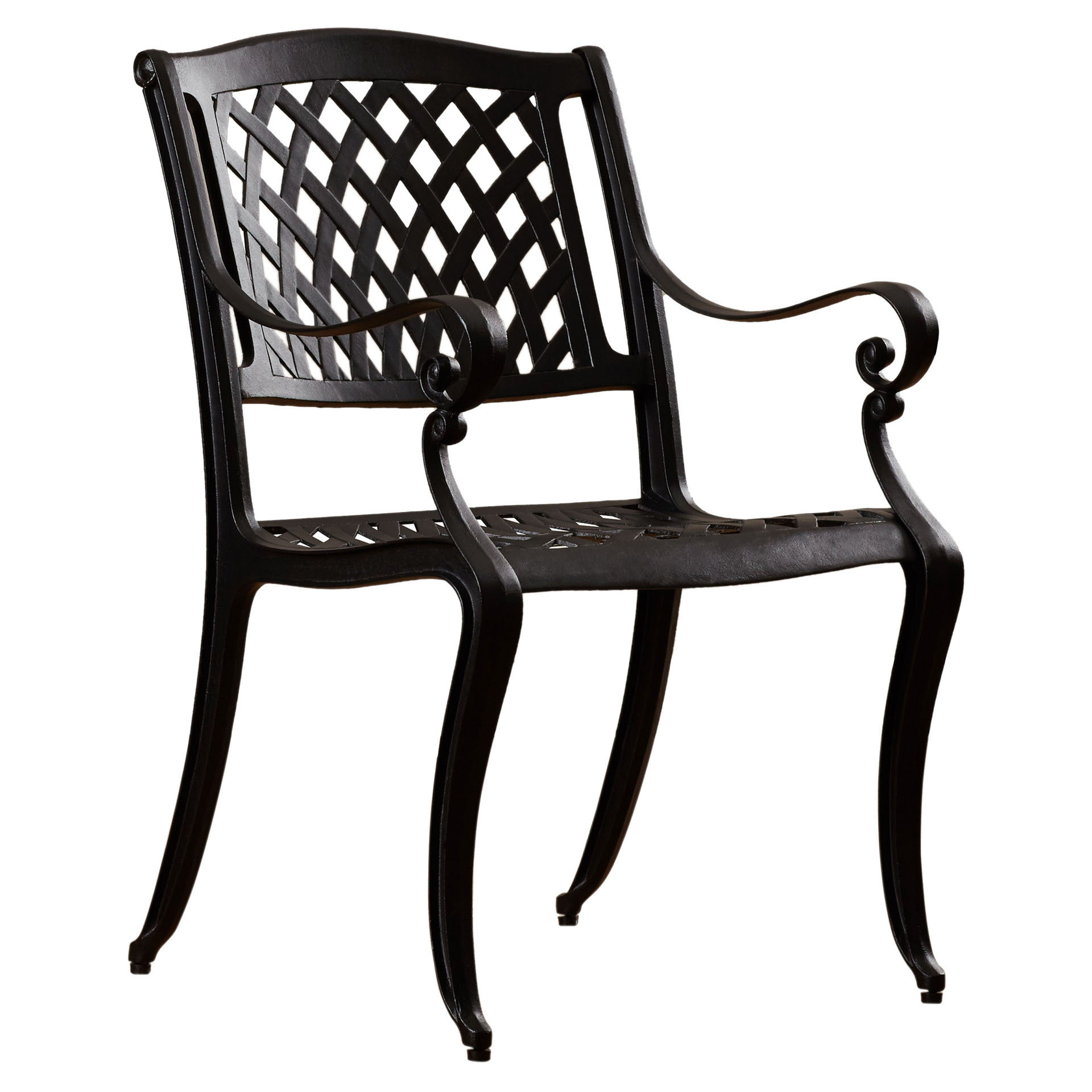 cast aluminum dining chairs