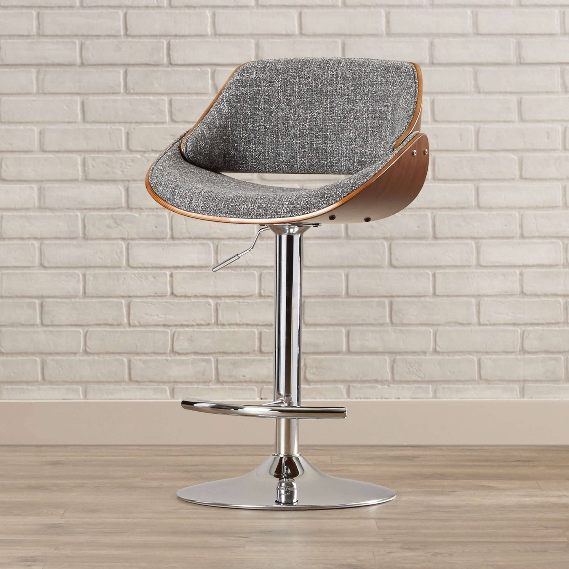 Martino Adjustable Height Swivel Bar Stool & Reviews AllModern