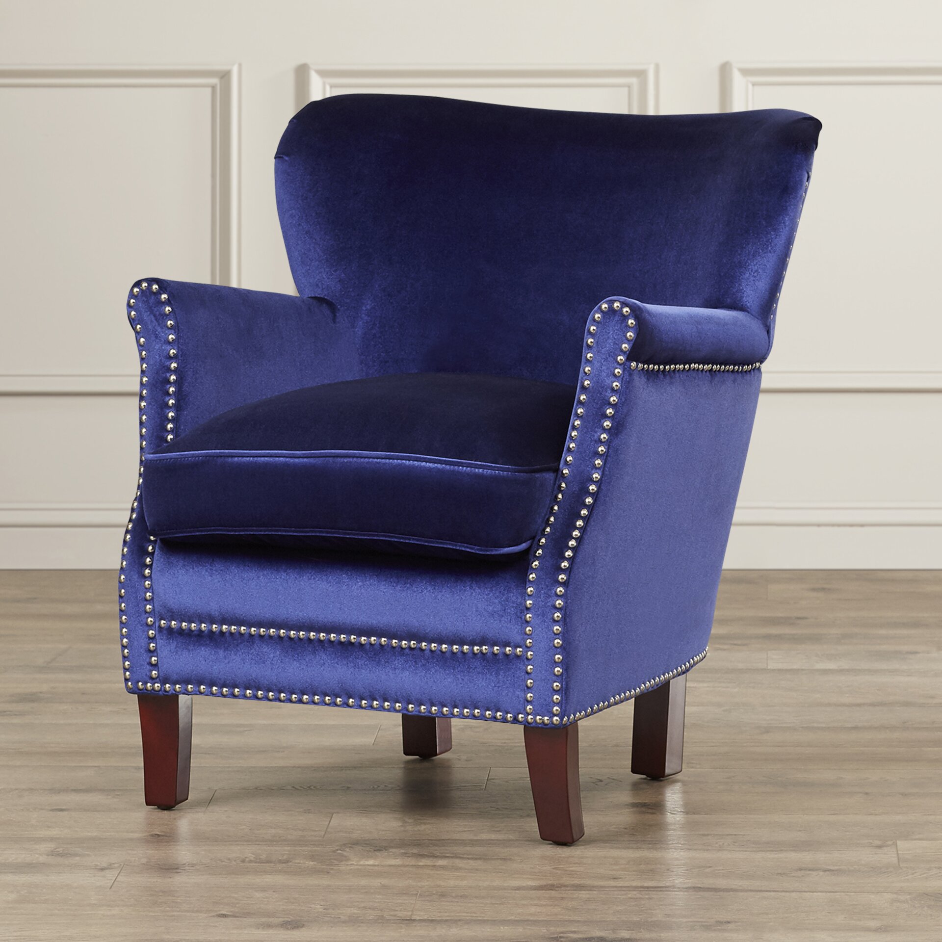 Naomi Velvet Arm Chair & Reviews | Joss & Main