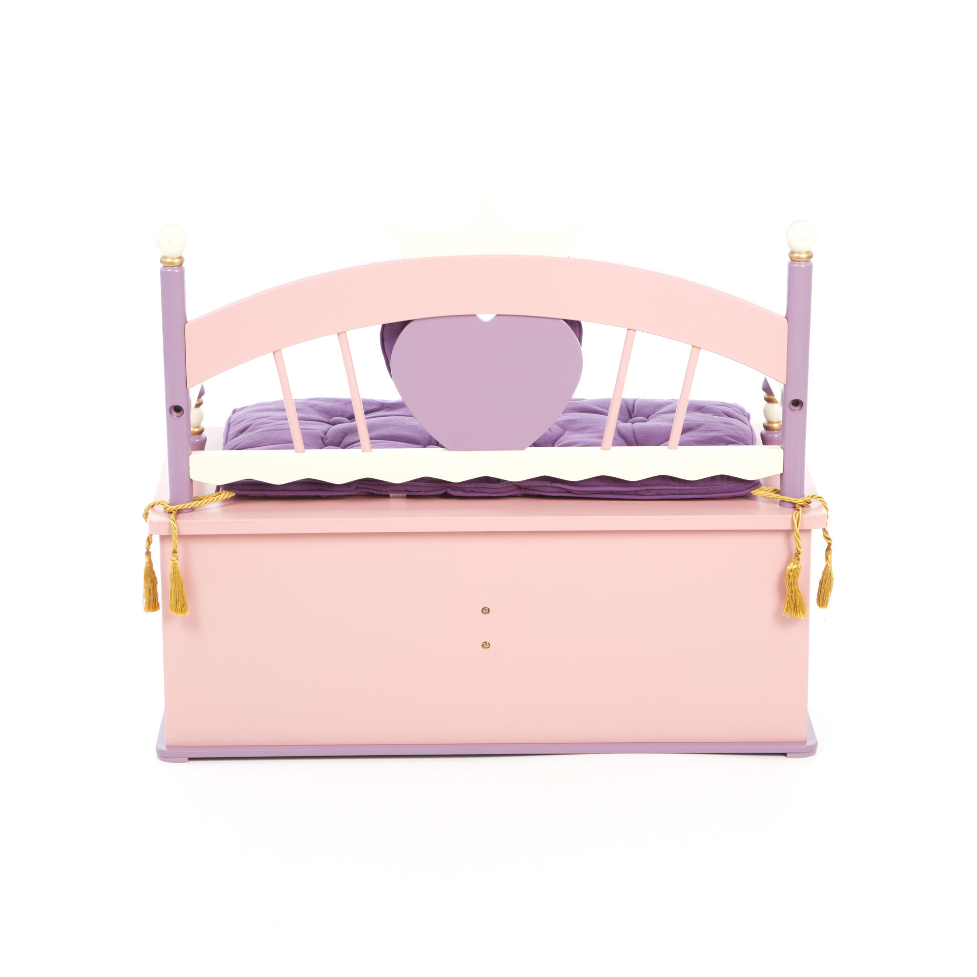 Levels of Discovery Princess Kids Bench with Storage Compartment