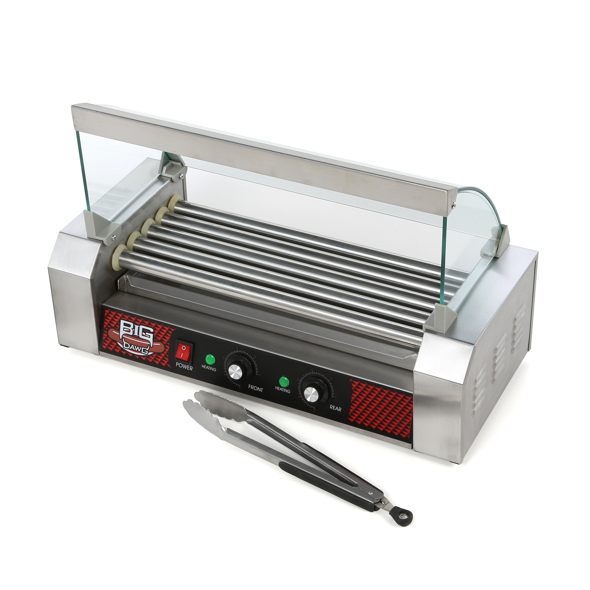 Uncategorized Hot Dog Cookers Specialty Kitchen Appliances great northern popcorn big dawg commercial 5 roller hot dog machine with cover