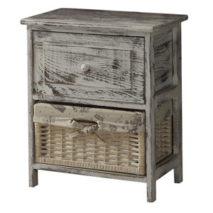 Cottage Home 1 Drawer 1 Basket Chest