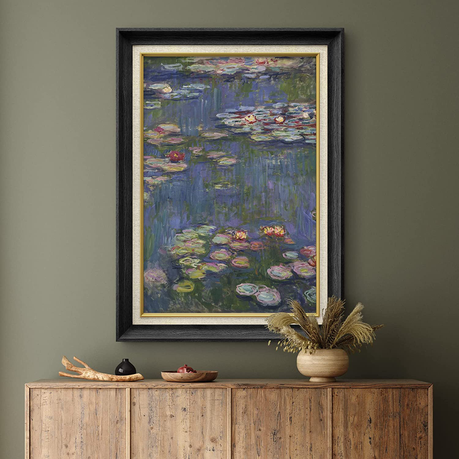 SIGNLEADER Pastel Water Lily Pond by Claude Monet - Picture Frame ...