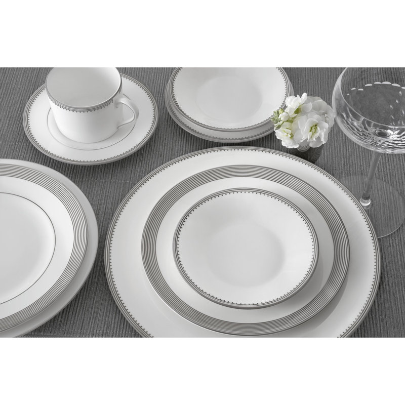 Vera Wang Grosgrain 5 Piece Bone China Place Setting Set Service For 1 Reviews Wayfair
