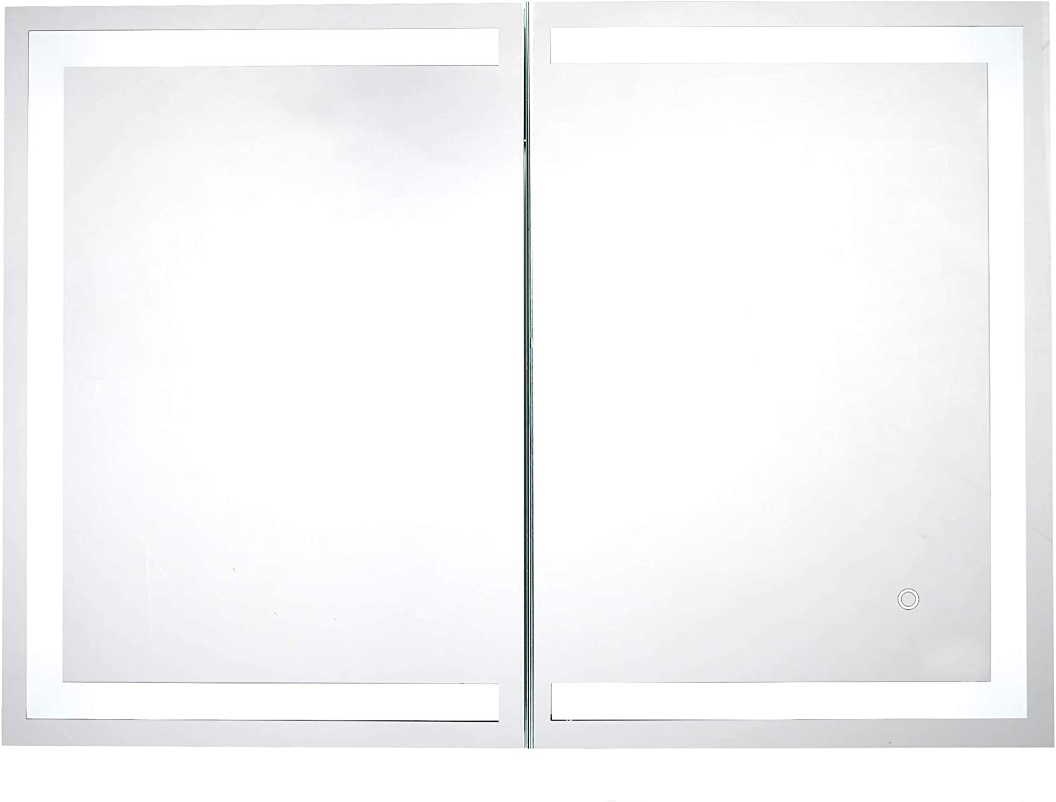 Dyconn Faucet Edison Surface Mount Framed 2 Doors Medicine with 2 Adjustable Shelves