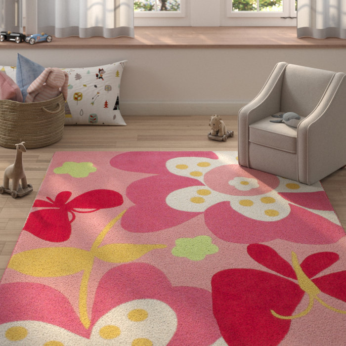 Roxana Baby Pink Area Rug