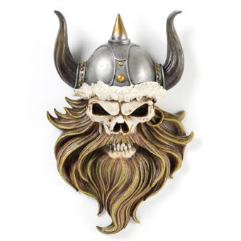 Design Toscano The Skull Of Valhalla Viking Warrior Wall Decor