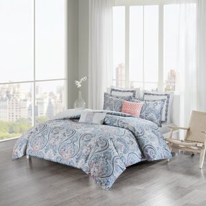 Avalon Cotton Sateen Reversible Duvet Cover Set