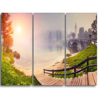 Designart Slow Motion Virgin River At Zion 5 Piece Wall Art On Wrapped Canvas Set Wayfair