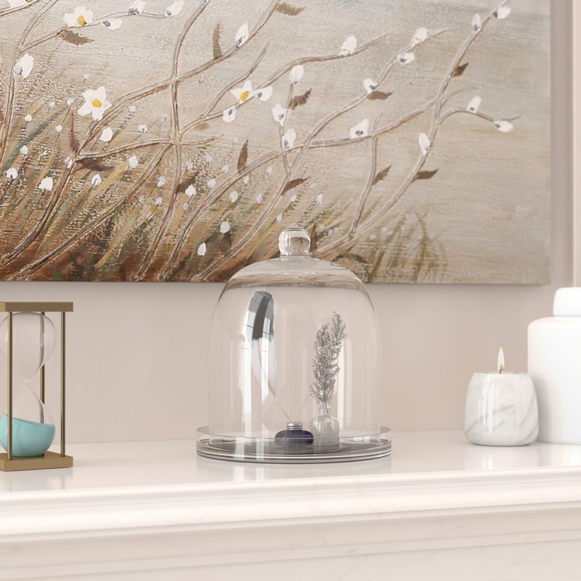 Three Posts Clear Gl Dome Cloche Reviews Wayfair