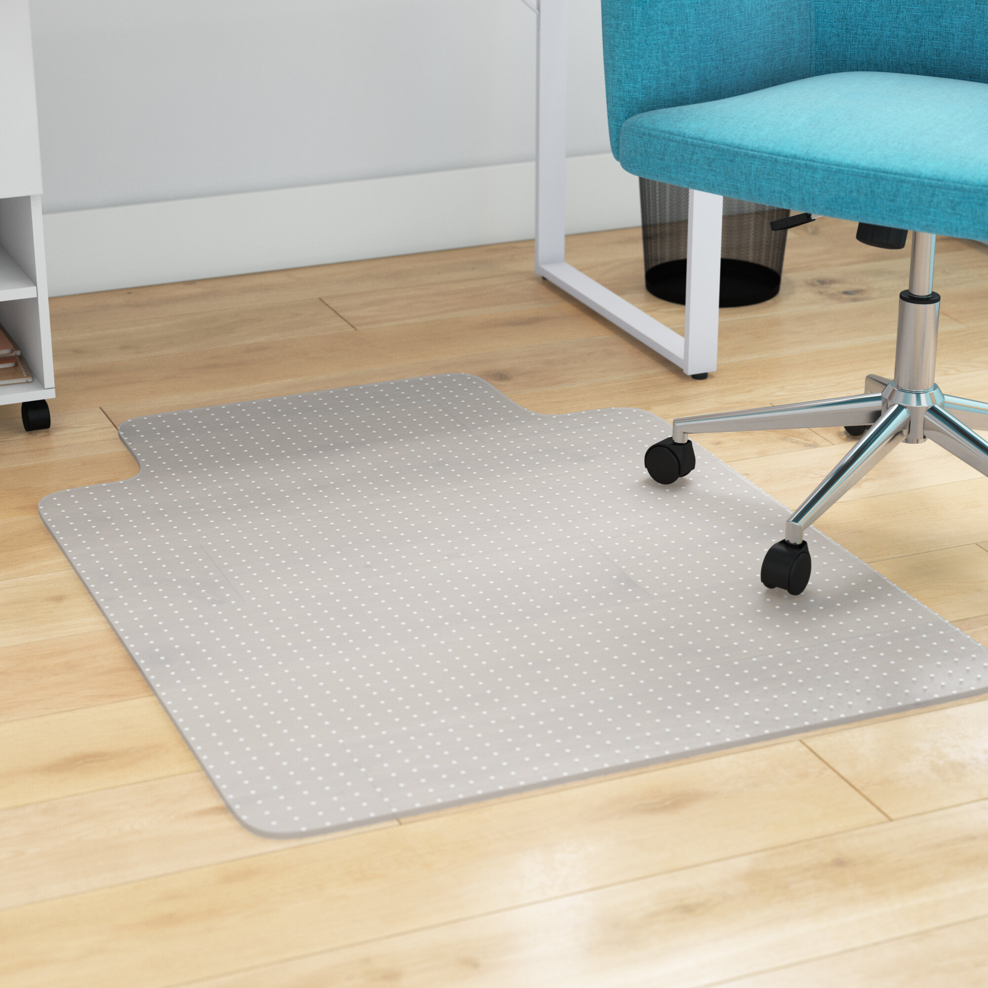 Non-Slip Floor Protector Mat Clear Mat 100x120cm etm Polycarbonate Carpet Protector Scratch-Resistant Underlay Without Studs for Short-Pile Carpets