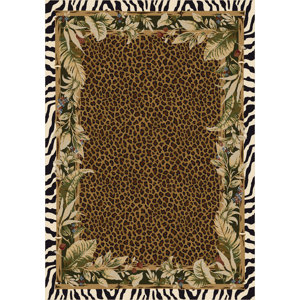Signature Jungle Safari Emerald Area Rug