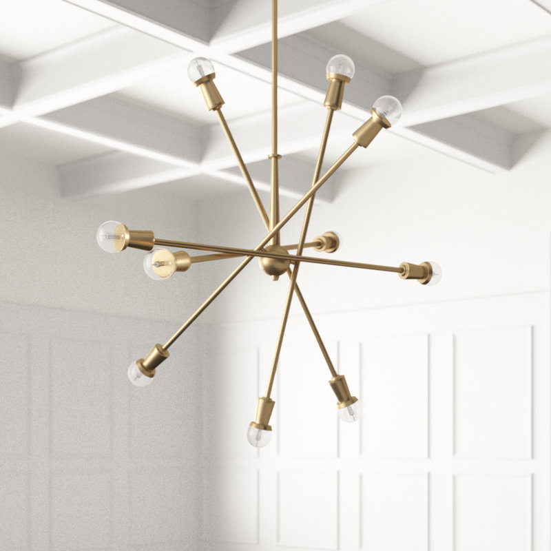 Joss Main Salguero 10 Light Sputnik Modern Linear Chandelier Reviews Wayfair