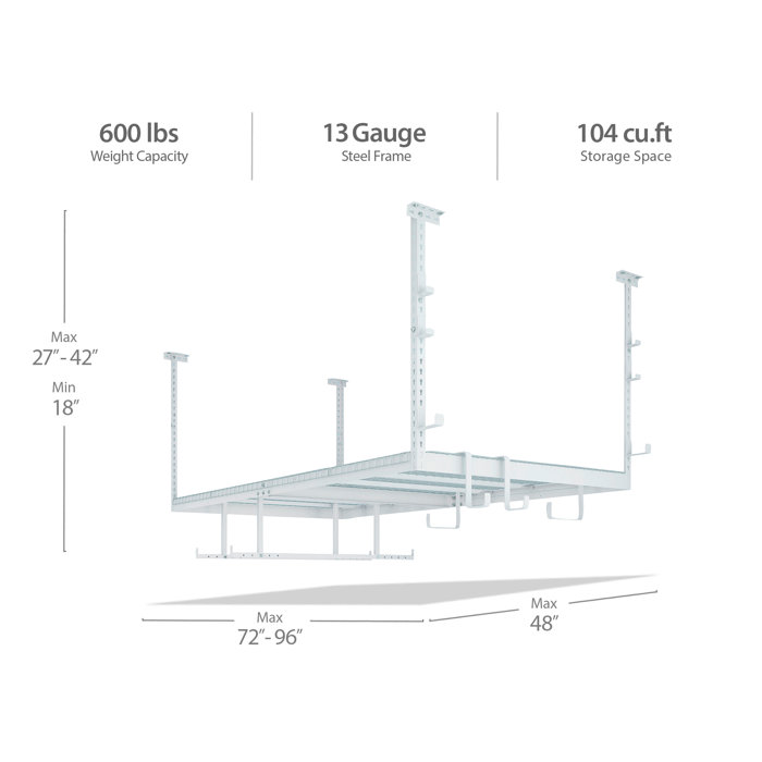 Newage Products Versarac Overhead With Accessory Kit Ceiling