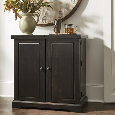 Black &amp; Grey Bar &amp; Wine Cabinets You'll Love in 2020 | Wayfair