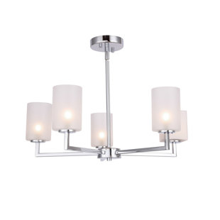 Go to store & view more images Cover 5-Light Shaded Chandelier by Orren Ellis