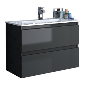 Linebath 82 cm Wandmontierter Waschtisch Essence