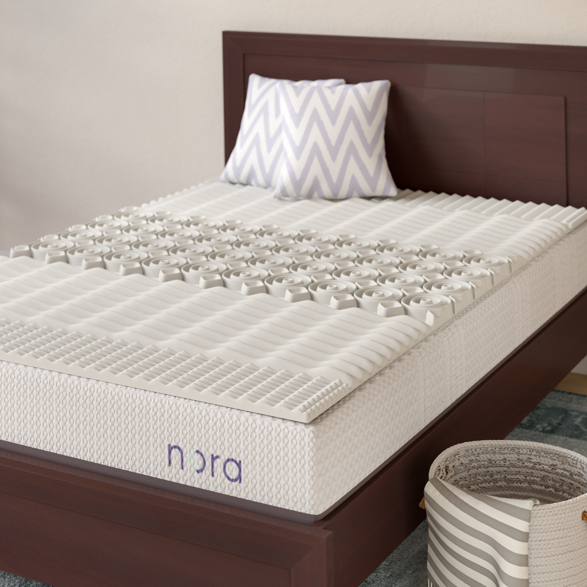 twin memory foam mattress topper walmart