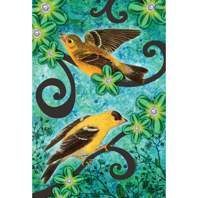 Goldfinches Garden flag Toland Home Garden